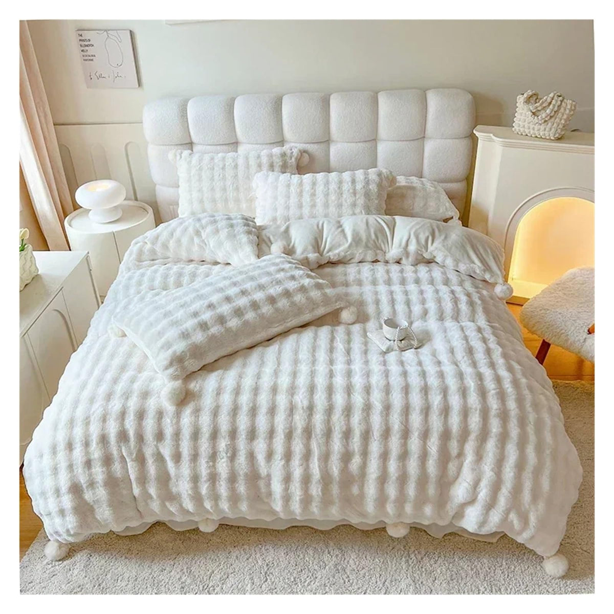 KYTGFH Plush All-Season Comforter Set
