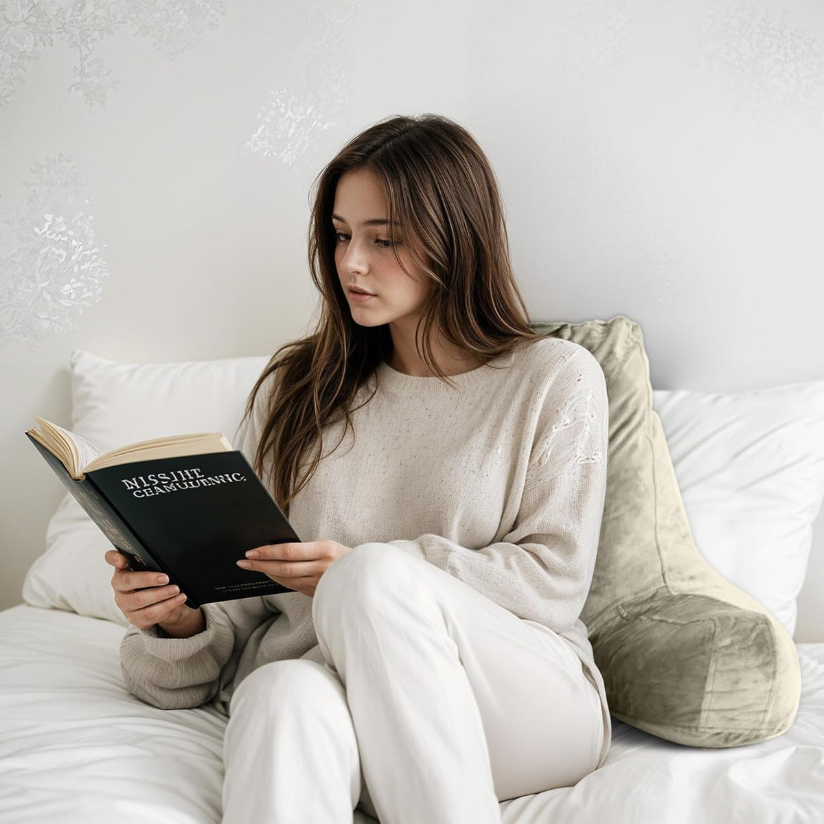 OAISZ Shredded Memory Foam Reading Pillow