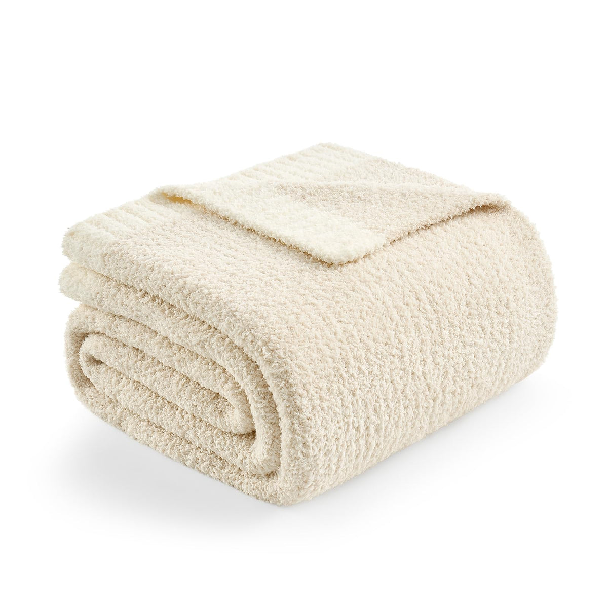 Snuggle Sac Reversible Heather Throw Blanket