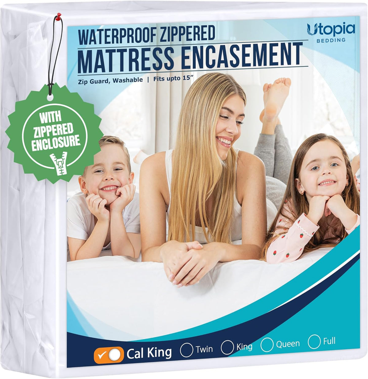 Utopia Bedding Zippered Mattress Encasement