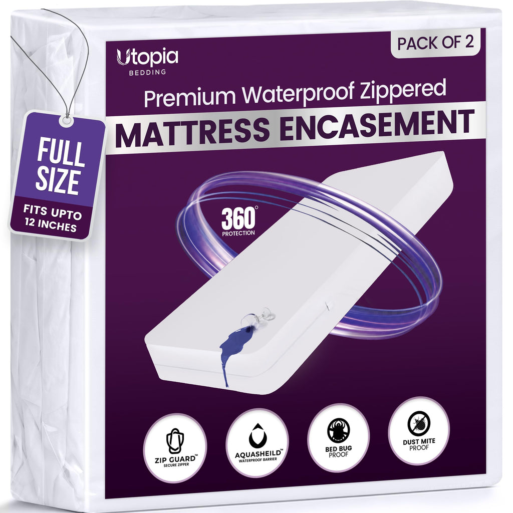 Utopia Bedding Waterproof Mattress Encasement