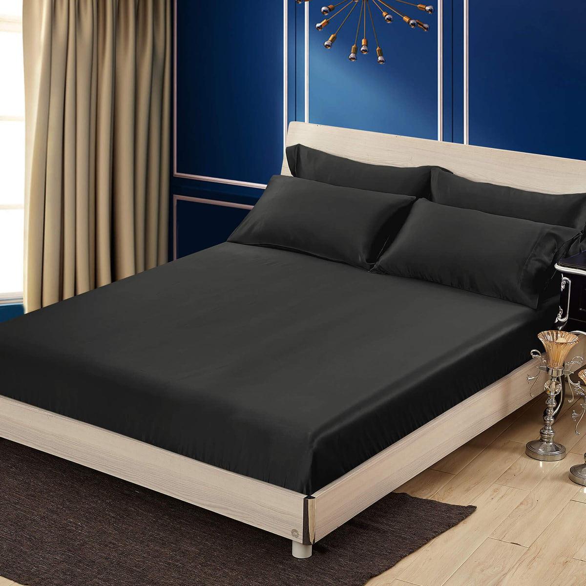 LILYSILK 19 Momme Mulberry Silk Fitted Sheet