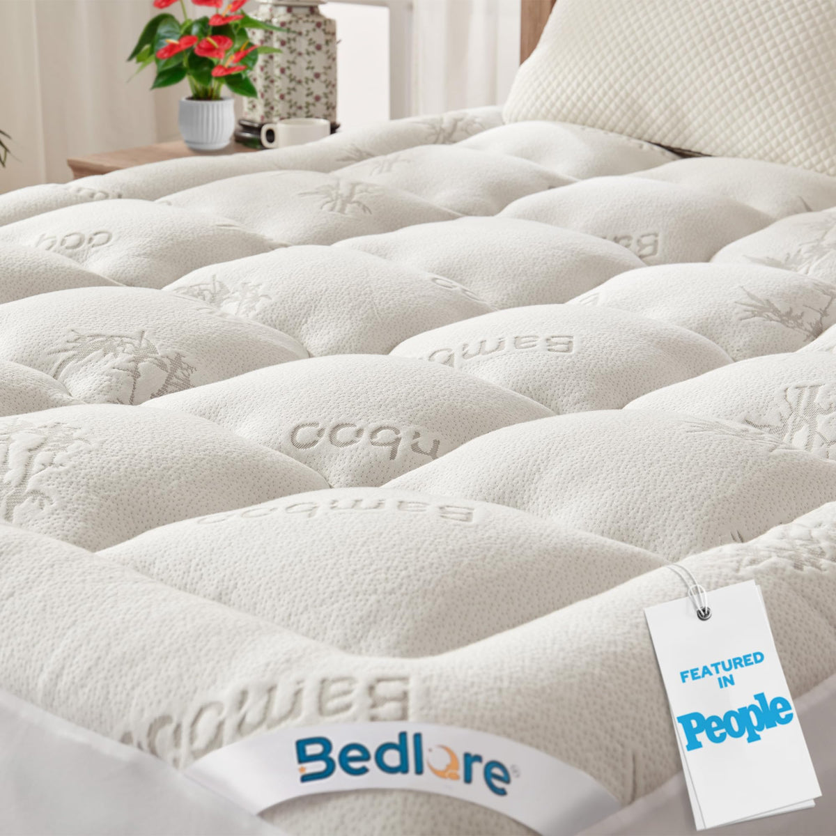 BEDLORE Bamboo Viscose Mattress Topper