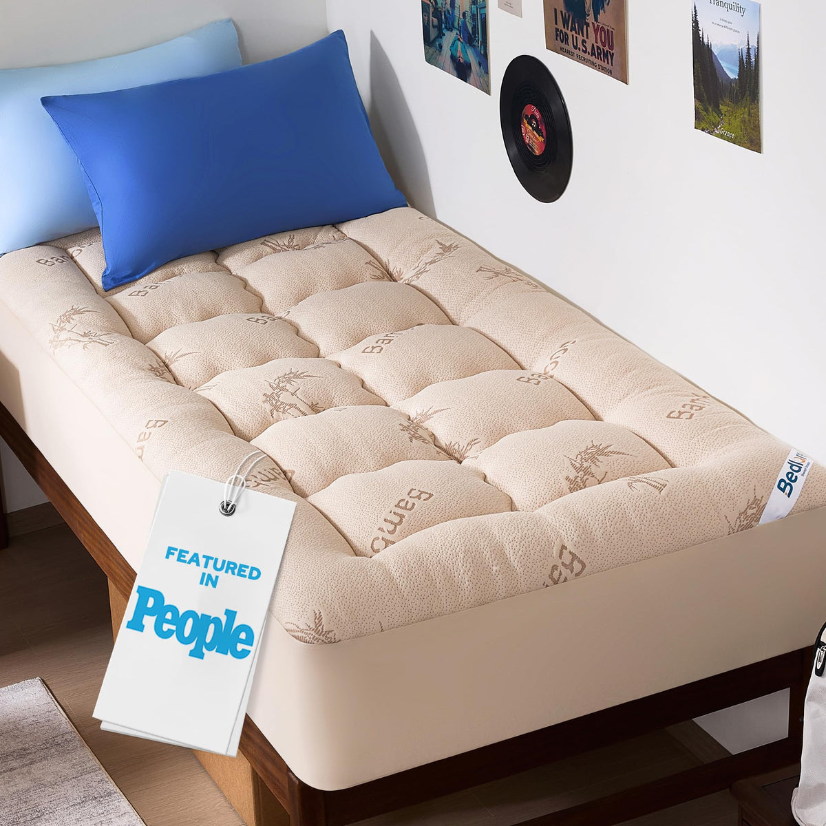 BEDLORE Bamboo Viscose Mattress Topper