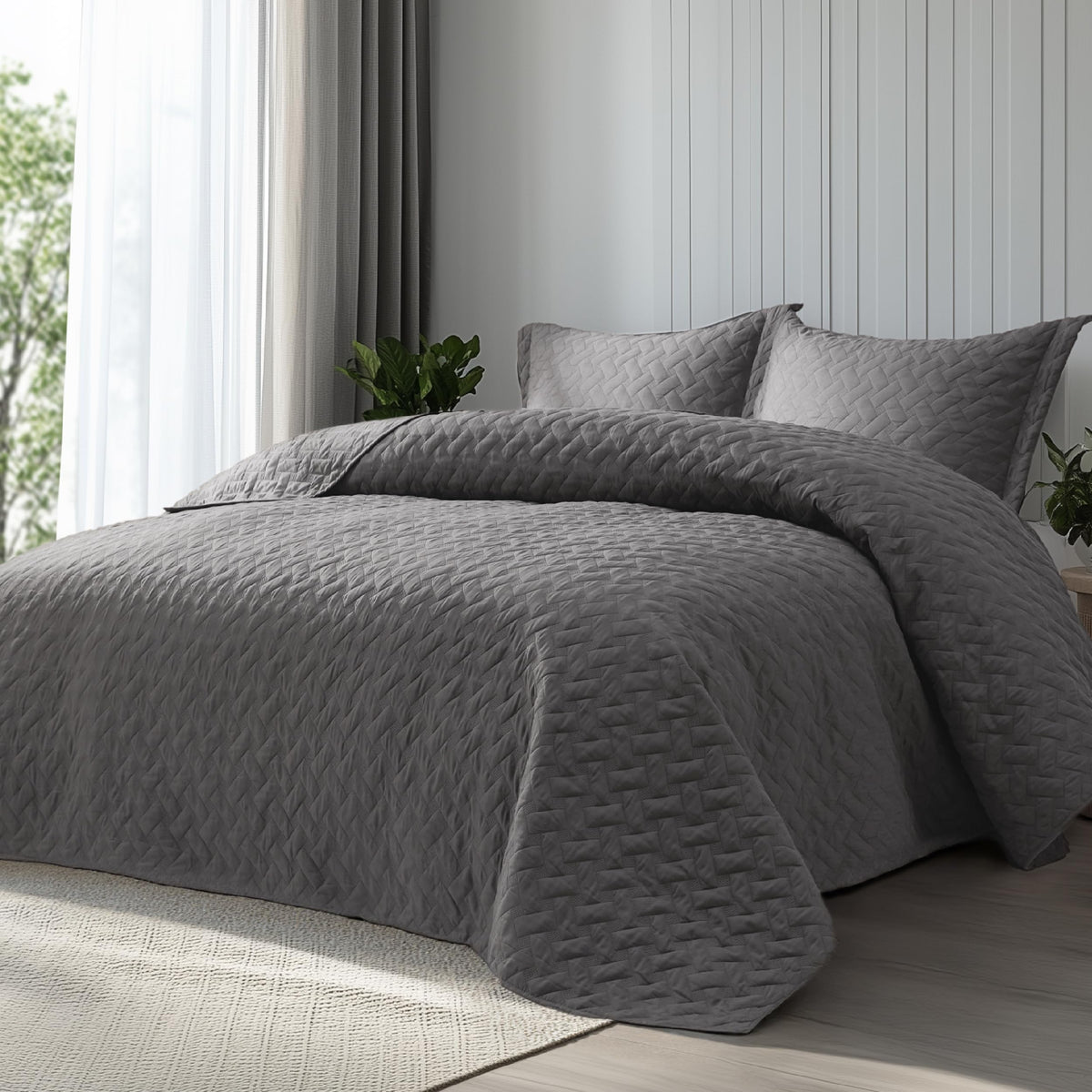 Bedsure Basket-Weave Quilt Bedspread