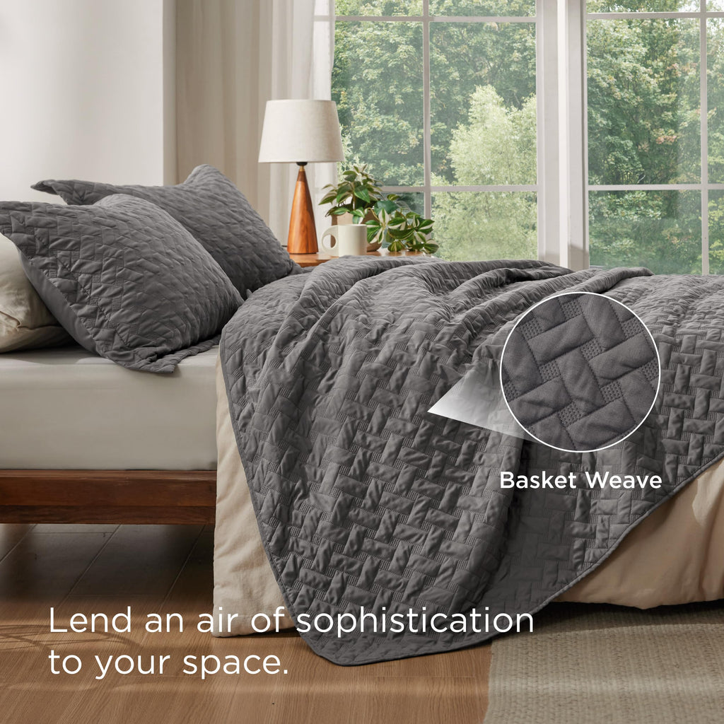 Bedsure Basket-Weave Quilt Bedspread