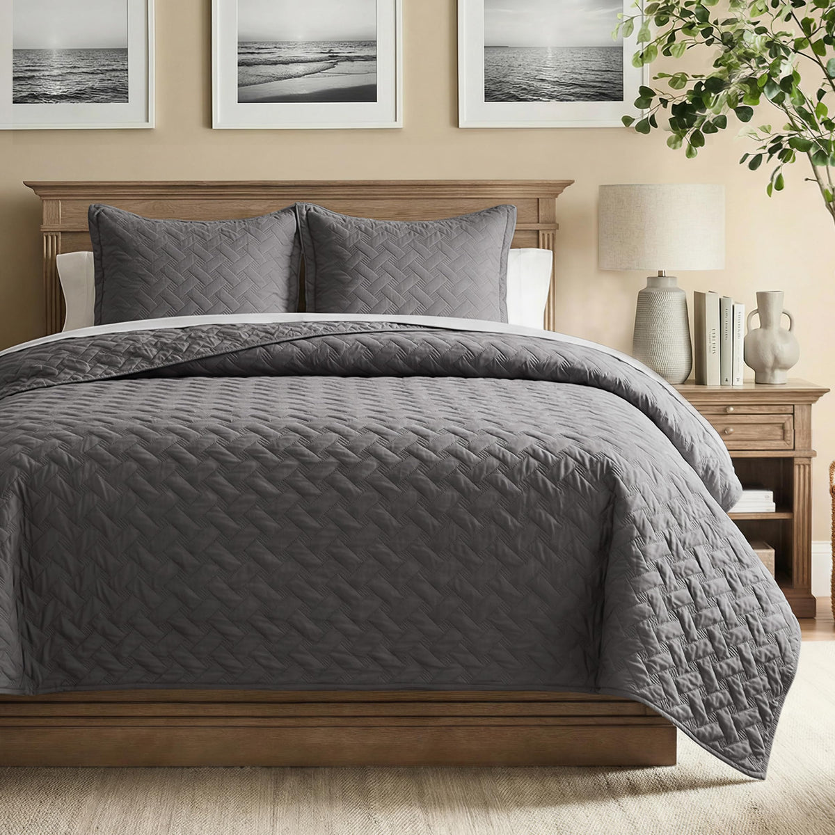 Bedsure Basket-Weave Quilt Bedspread