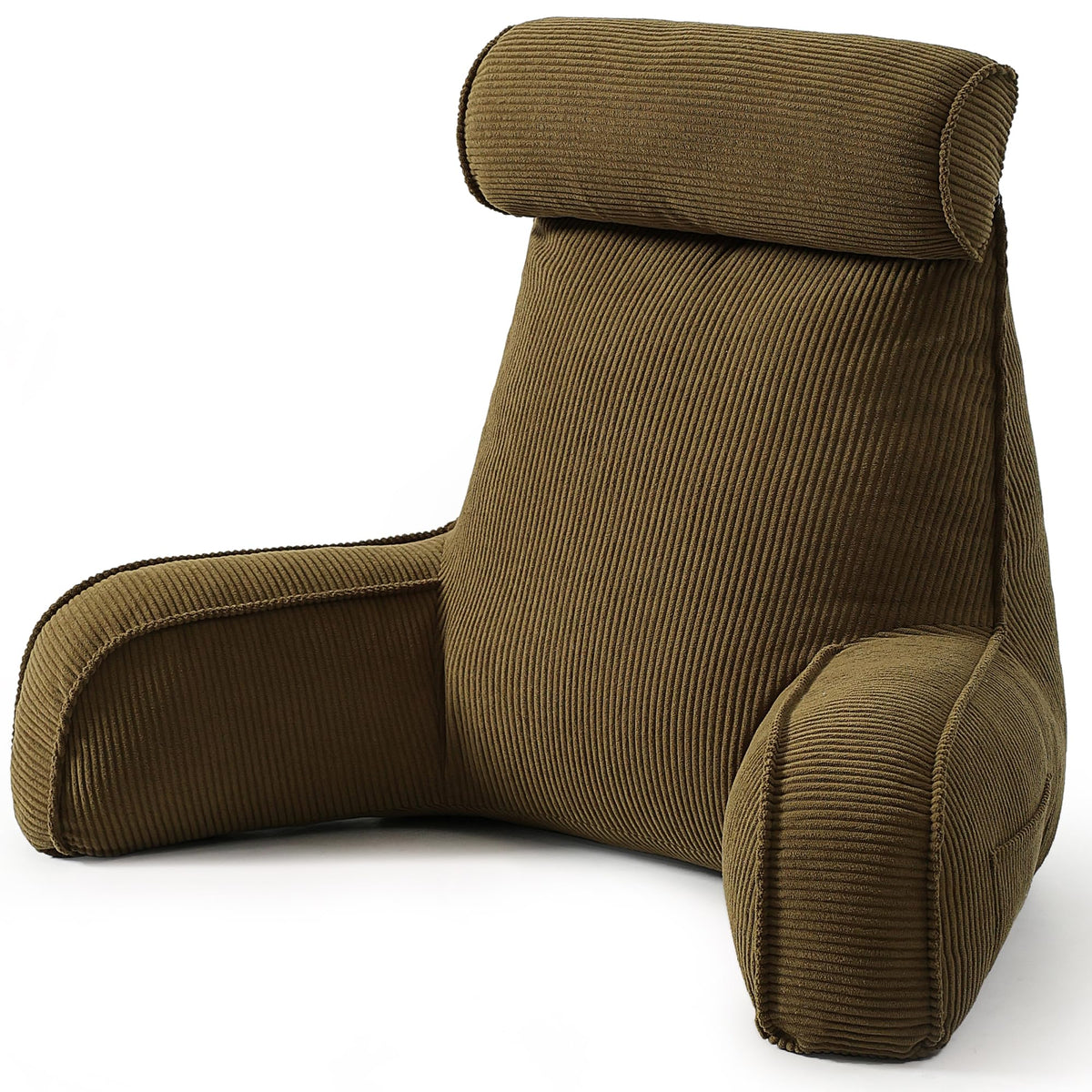 Ailuteie Corduroy Reading Pillow with Arms